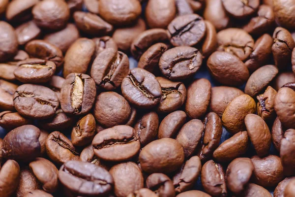 roosted kahverengi kahve çekirdekleri closup görünüm doku