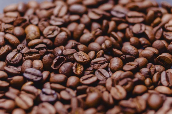 roosted kahverengi kahve çekirdekleri doku closup arka plan