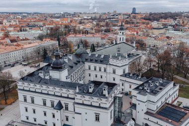 Litvanya Büyük Dükü, hava şehir manzaralı, Vilnus, Litvanya'nın Sarayı