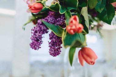 Düğün dekorasyonu, çiçek ve çiçek tasarım Ziyafet ve töreni