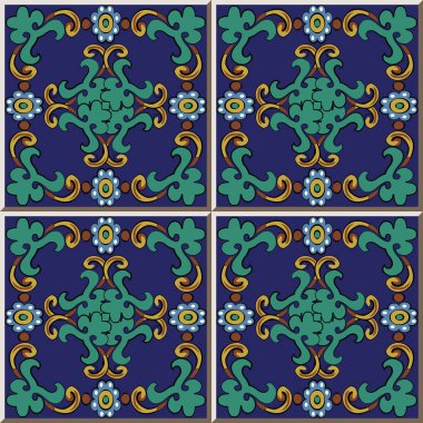 Seramik döşeme deseni yuvarlak kare sarmal eğri çapraz çerçeve çiçek üzüm, oryantal iç döşeme duvar süsleme zarif şık tasarım