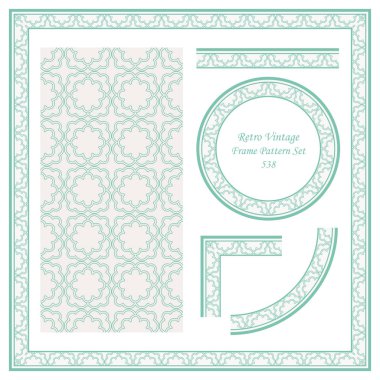 Vintage sınır Dikişsiz desen arka plan ayarlamak eğrisi çapraz çerçeve anahat çiçek, davet tebrik kartı veya Not şablonu tasarımı için ideal.