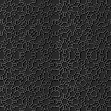 3D karanlık kağıt sanat İslam geometri çapraz desen sorunsuz arka plan, vektör şık dekorasyon desen arka plan web banner tebrik kartı tasarımı için