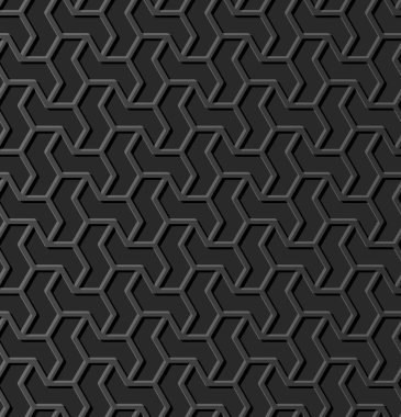 3D karanlık kağıt sanat İslam geometri çapraz desen sorunsuz arka plan, vektör şık dekorasyon desen arka plan web banner tebrik kartı tasarımı için