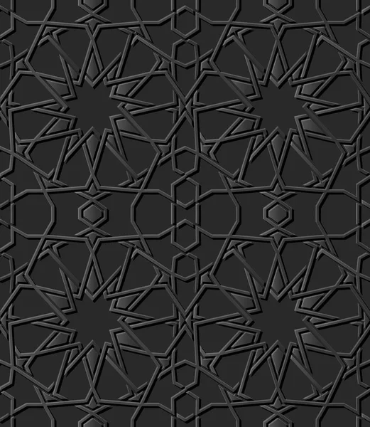 Γεωμετρία Ισλαμικής Τέχνης Μαυριδερή Σταυρό Μοτίβο Απρόσκοπτη Υπόβαθρο Διάνυσμα Φόντο — Διανυσματικό Αρχείο