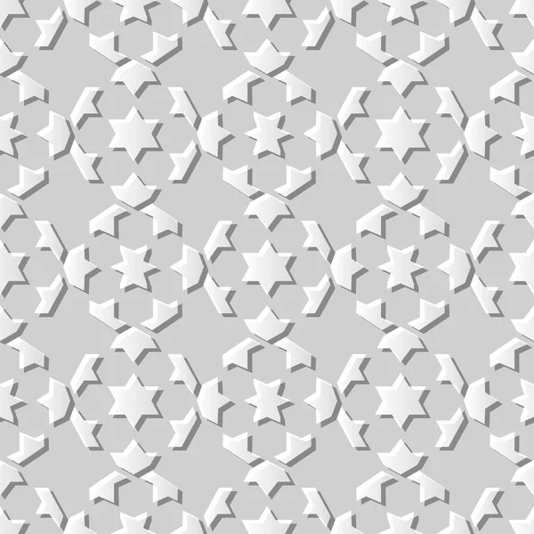 Geometrie Islámské Umění Dokument White Paper Kříž Vzor Bezešvé Pozadí — Stockový vektor