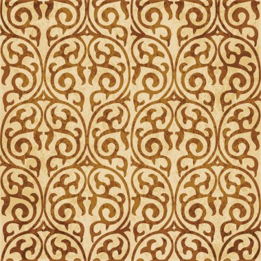 Retro kahverengi mantar doku grunge sorunsuz arka plan yuvarlak eğrisi sarmal çapraz çerçeve asma