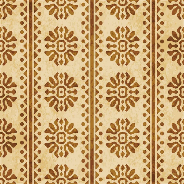 Retro Marrón Corcho Textura Grunge Sin Costuras Fondo Curva Cruz — Archivo Imágenes Vectoriales