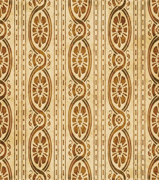 Retro Marrón Corcho Textura Grunge Sin Costuras Fondo Curva Cruz — Archivo Imágenes Vectoriales