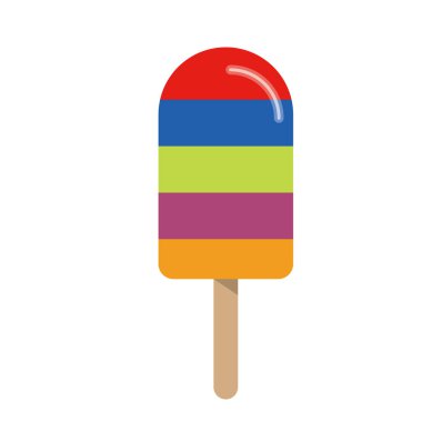 Renkli yaz buzlu şeker, lezzetli yaz tatlı serin tatlı