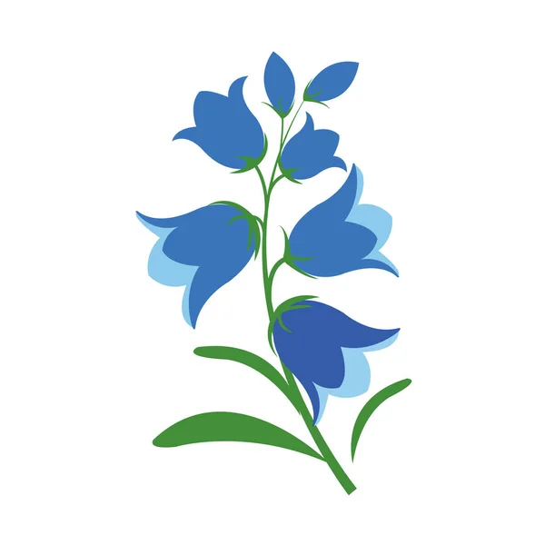 Цветок Природы Колокольчик Векторный Ботанический Сад Цветочный Лист — стоковый вектор