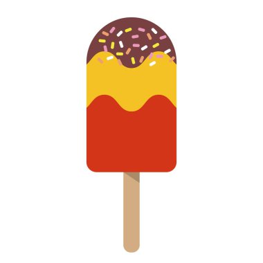 Renkli yaz buzlu şeker, lezzetli yaz tatlı serin tatlı