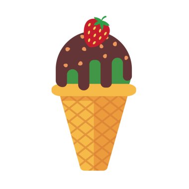 Renkli yaz dondurma, lezzetli yaz tatlı serin tatlı