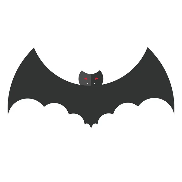 Vector Nursery Cute Wild Mammal Animal Bat — Stock Vector