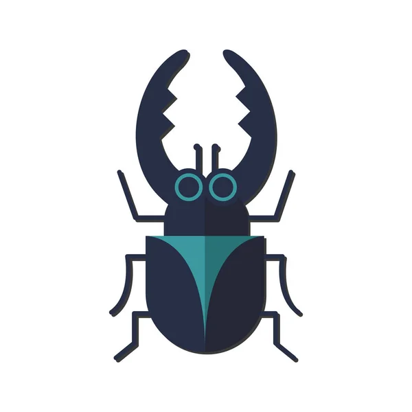 Vivero Naturaleza Insecto Vector Escarabajo — Archivo Imágenes Vectoriales
