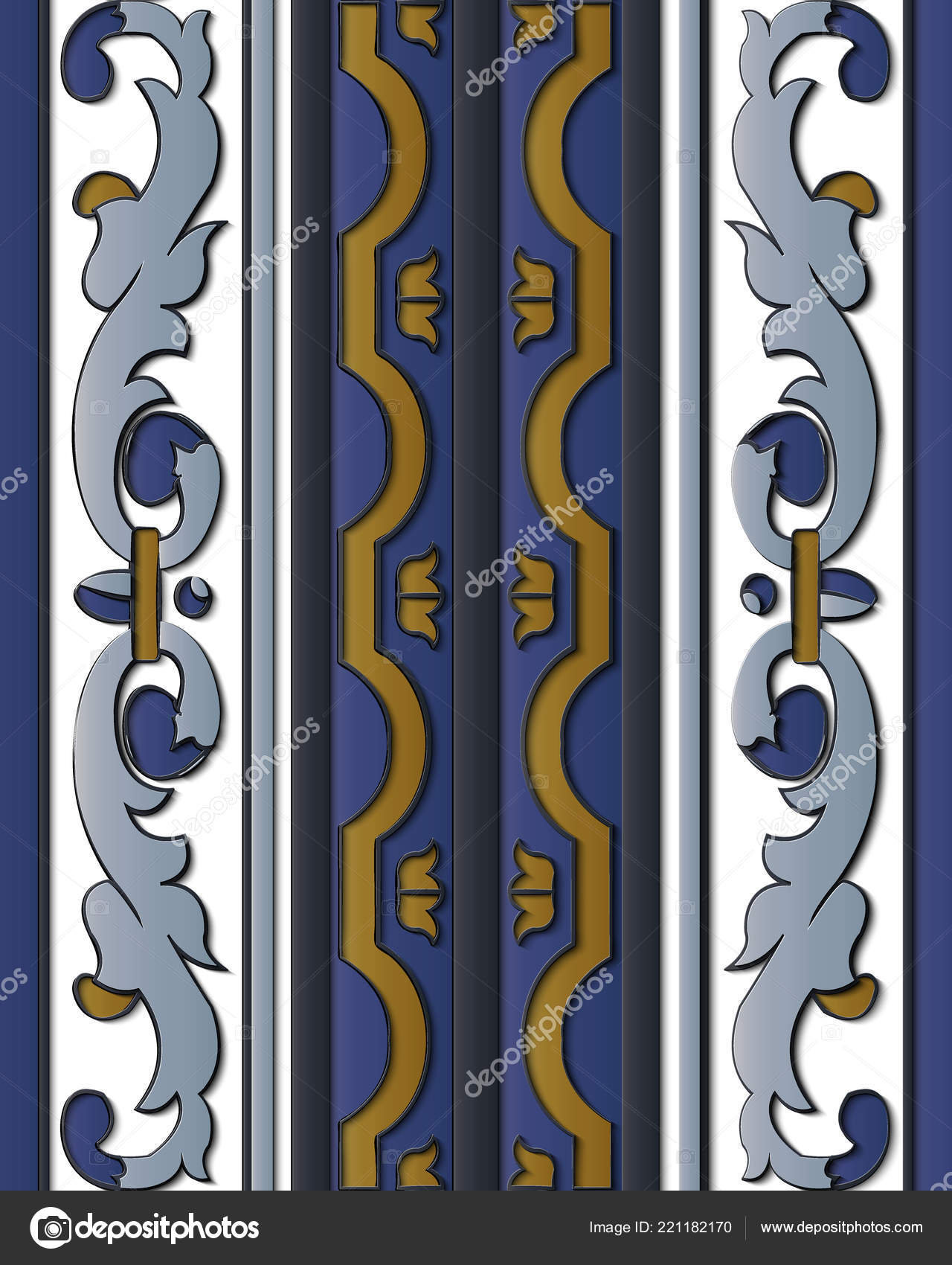 シームレスなレリーフ彫刻装飾レトロ パターン スパイラル曲線は リーフ フレームのつる花をクロスします グリーティング カードや背景のテンプレート デザインに最適 ストックベクター C Kusabi