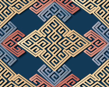 Sorunsuz kabartma heykel dekorasyon retro desen onay geometri sarmal çapraz çerçeve hat kafes. Tebrik kartı veya zemin şablon tasarımı için idealdir