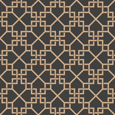 Vektör damasko Dikişsiz retro desen arka plan sarmal onay Kadraj zinciri çapraz. Zarif lüks kahverengi tonlu tasarım duvar kağıtları, arka planında ve sayfa doldurmak için.