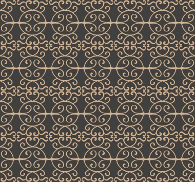 Vektör damasko Dikişsiz retro desen arka plan