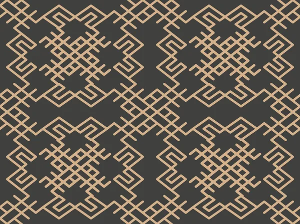 Vektor Damast Nahtlose Retro Muster Hintergrund Orientalische Geometrie Überprüfen Spirale — Stockvektor