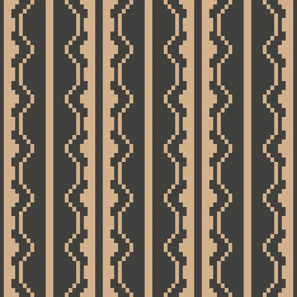 Векторный Дамаск Бесшовный Ретро Шаблон Фон Геометрии Мозаики Пиксельной Полигональной — стоковый вектор