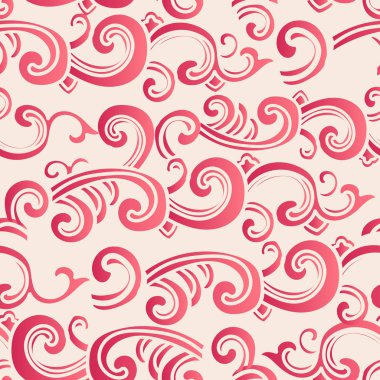 Zarif sorunsuz Çin stili Botanik Bahçesi sarmal eğri dalga bulut deseni arka çapraz. Geleneksel retro duvar kağıdı tasarımı.