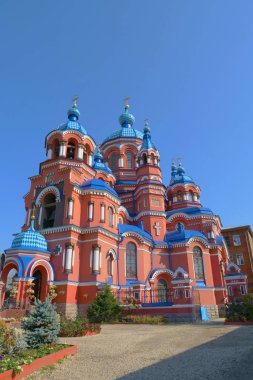 Tanrı'nın annesi açık görünüm Irkutsk Rusya Kazan simgesinin Katedrali.