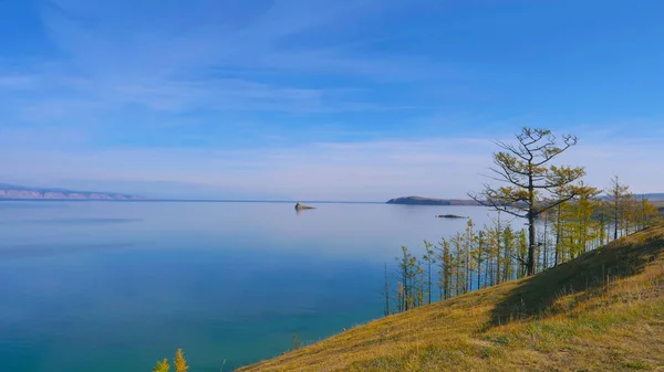 Bella Vista Sul Lago Baikal Olkhon Island Una Giornata Sole — Foto Stock