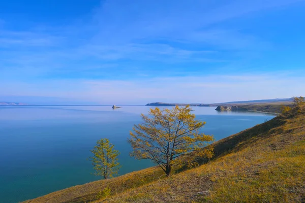 Bella Vista Sul Lago Baikal Olkhon Island Una Giornata Sole — Foto Stock