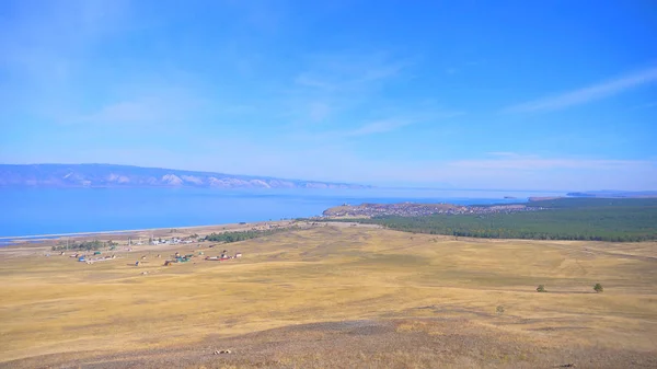 Bella Vista Sul Lago Baikal Olkhon Island Una Giornata Sole — Foto Stock