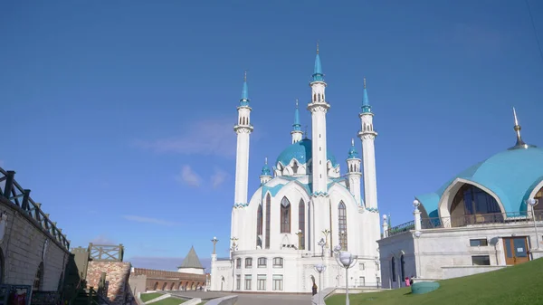 Complejo Histórico Arquitectónico Del Kremlin Kazán Con Cielo Azul Kazán — Foto de Stock