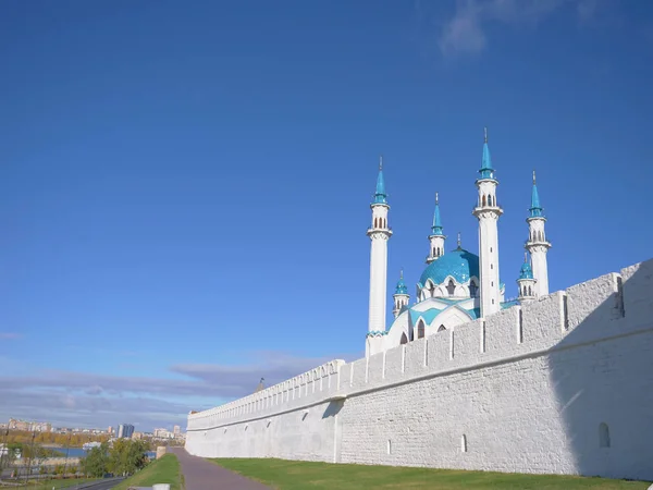 Történelmi Építészeti Komplexum Kazan Kremlin Kék Kazan Oroszország — Stock Fotó