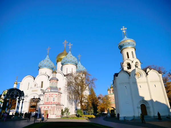 Conjunto Arquitectónico Trinidad Sergio Lavra Sergiev Posad Moscú Rusia Monasterio —  Fotos de Stock