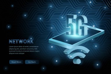 5g teknoloji cep telefonu geometri çapraz çerçeve hattı vektör Futu