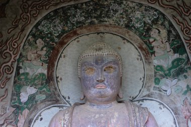 Tianshui şehrindeki Maijishan Mağara-Tapınağı Kompleksi, Gansu Eyaleti C