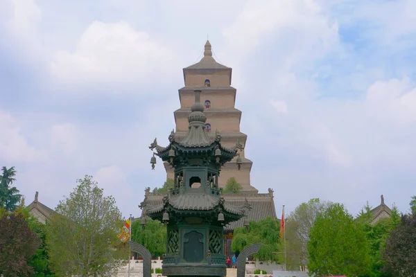 Famosa arquitetura budista chinesa antiga de Dayan Pagoda, Xi — Fotografia de Stock