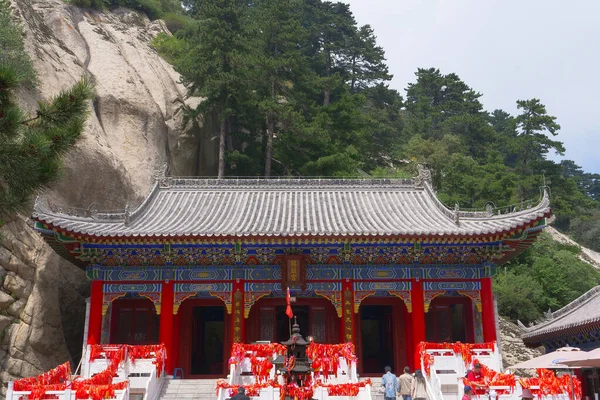 Taoism Temple Sacred Taoist Mountain Mount Huashan Popular Touristic Place — ストック写真