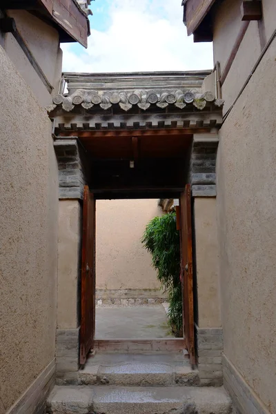 Arquitectura tradicional de residencias chinas en Tianshui Folk Art — Foto de Stock