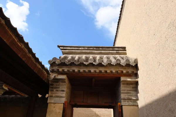 天水民间艺术中的中国传统民居建筑 — 图库照片