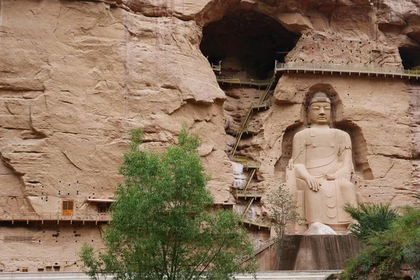 兰州冰岭洞寺的中国古代佛像 — 图库照片