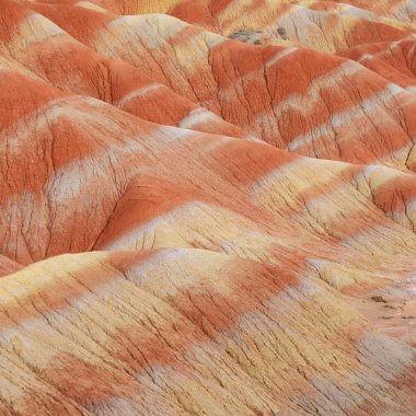 G 'deki Zhangyei Danxia Landform' un güzel doğa manzarası.