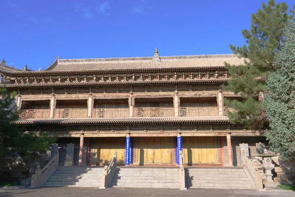 Starověká architektura buddhistického chrámu Velké západní Xia dynastie — Stock fotografie