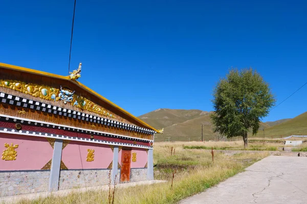 Mosteiro Budista Tibetano Templo Arou Qinghai China — Fotografia de Stock