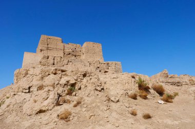 Jiaohe harabelerinin Xinjiang şehrindeki manzarası.