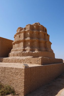 Gaochang Harabelerinin manzara görüntüsü Xinjiang Vilayeti Çene