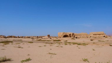 Gaochang Harabelerinin manzara görüntüsü Xinjiang Vilayeti Çene