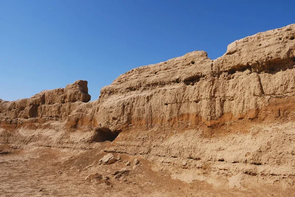 Vista panorámica de las ruinas de Gaochang en la provincia de Turpan Xinjiang Chin — Foto de Stock