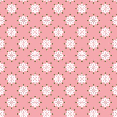 Antika Çin geleneksel desenli, dikdörtgen arka plan pembe beyaz çiçek.