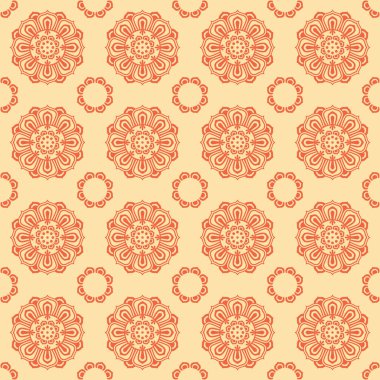 Antika Çin geleneksel desenli, dikişsiz arka plan çapraz kaleydoskop çiçeği