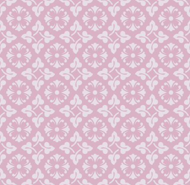 Antika Çin geleneksel desenli kusursuz arka plan zarif pembe spiral eğri çiçek kaleydoskopu